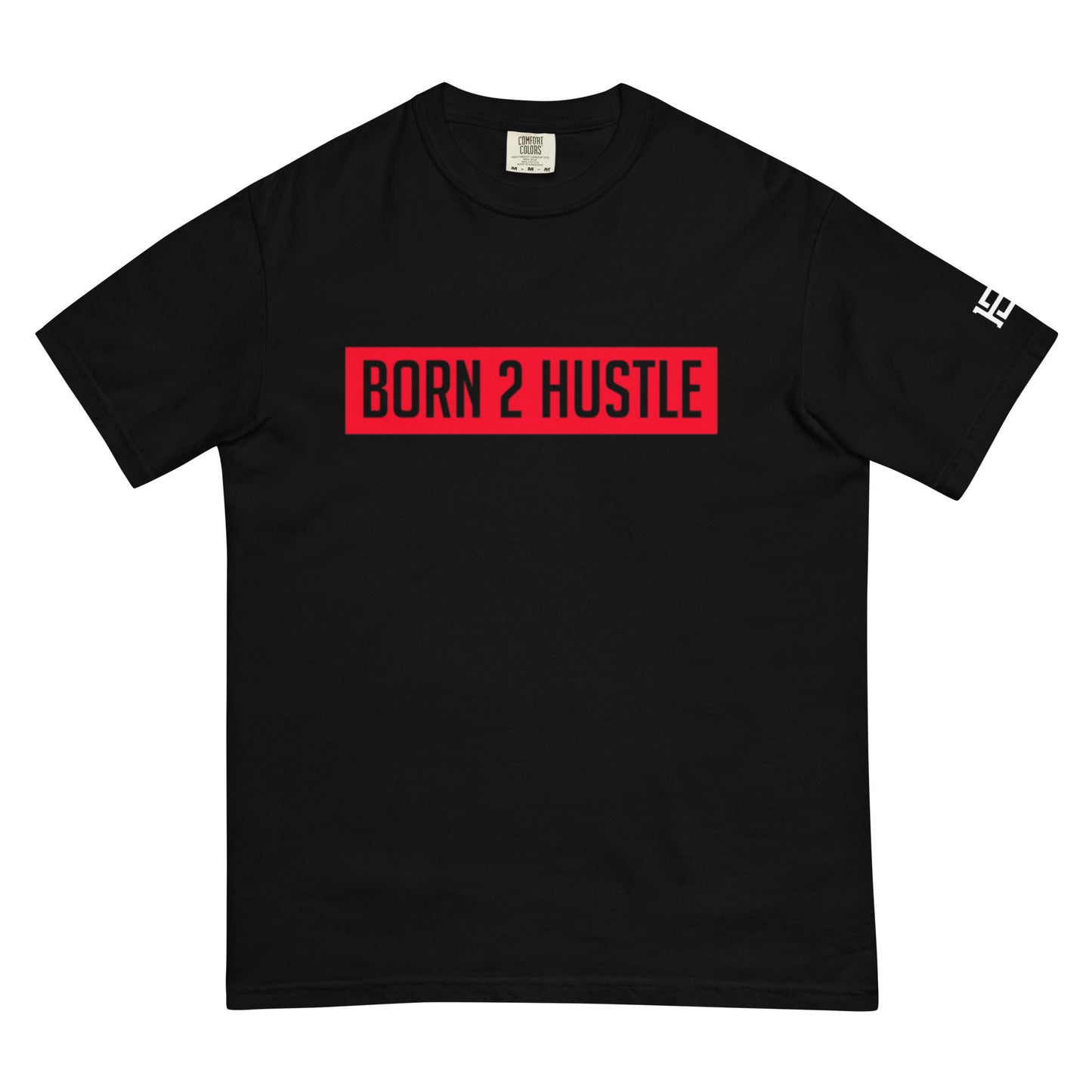 Unisex Born 2 Hustle Red Logo heavyweight t-shirt