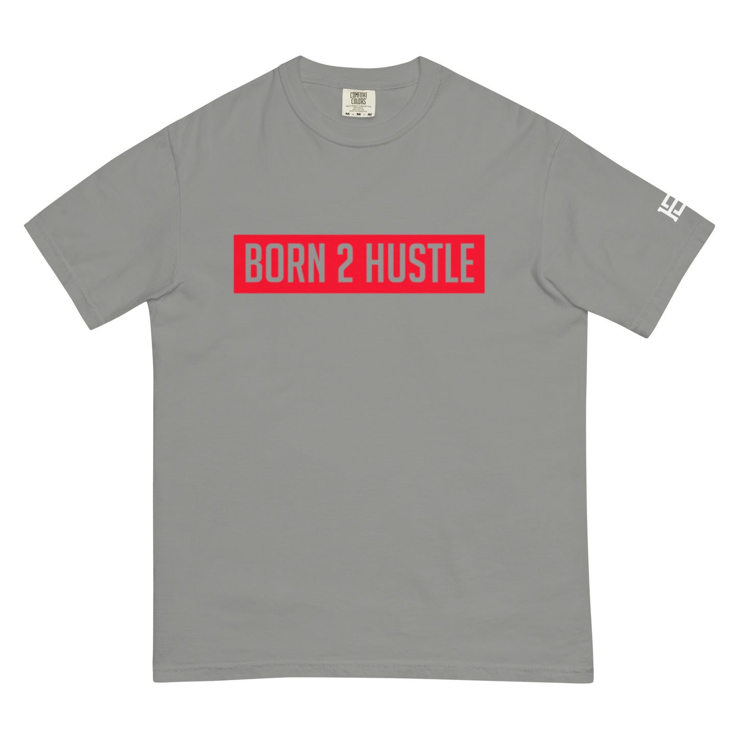 Unisex Born 2 Hustle Red Logo heavyweight t-shirt