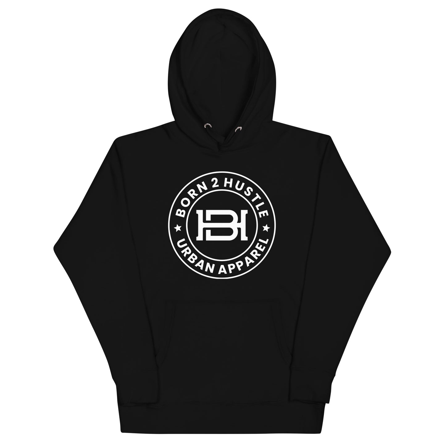 Born to Hustle Circle Logo Unisex Hoodie