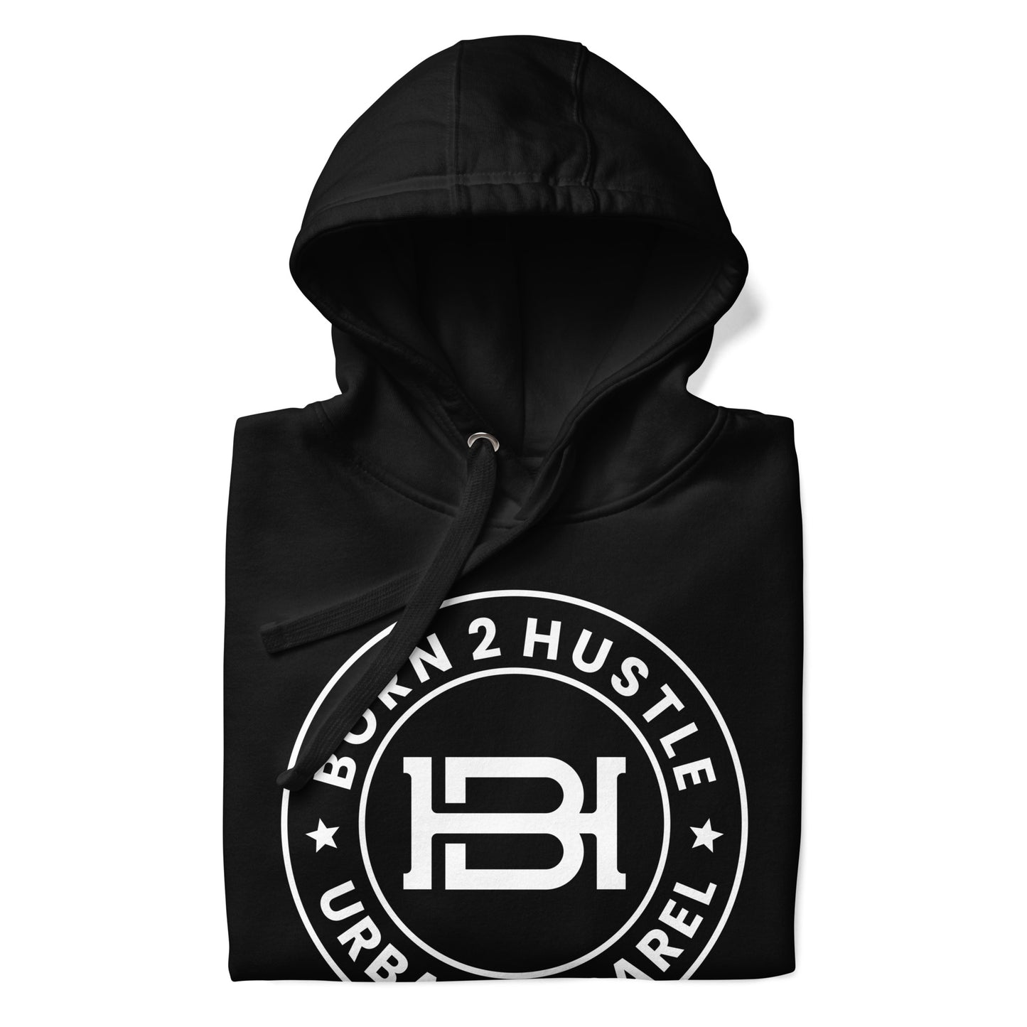 Born to Hustle Circle Logo Unisex Hoodie