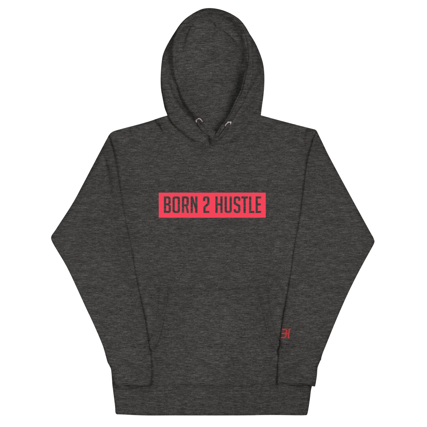 Born 2 Hustle Red Box logo Unisex Hoodie