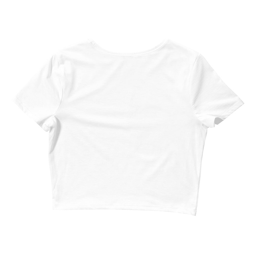 White Women’s B2H Circle logo Crop Tee