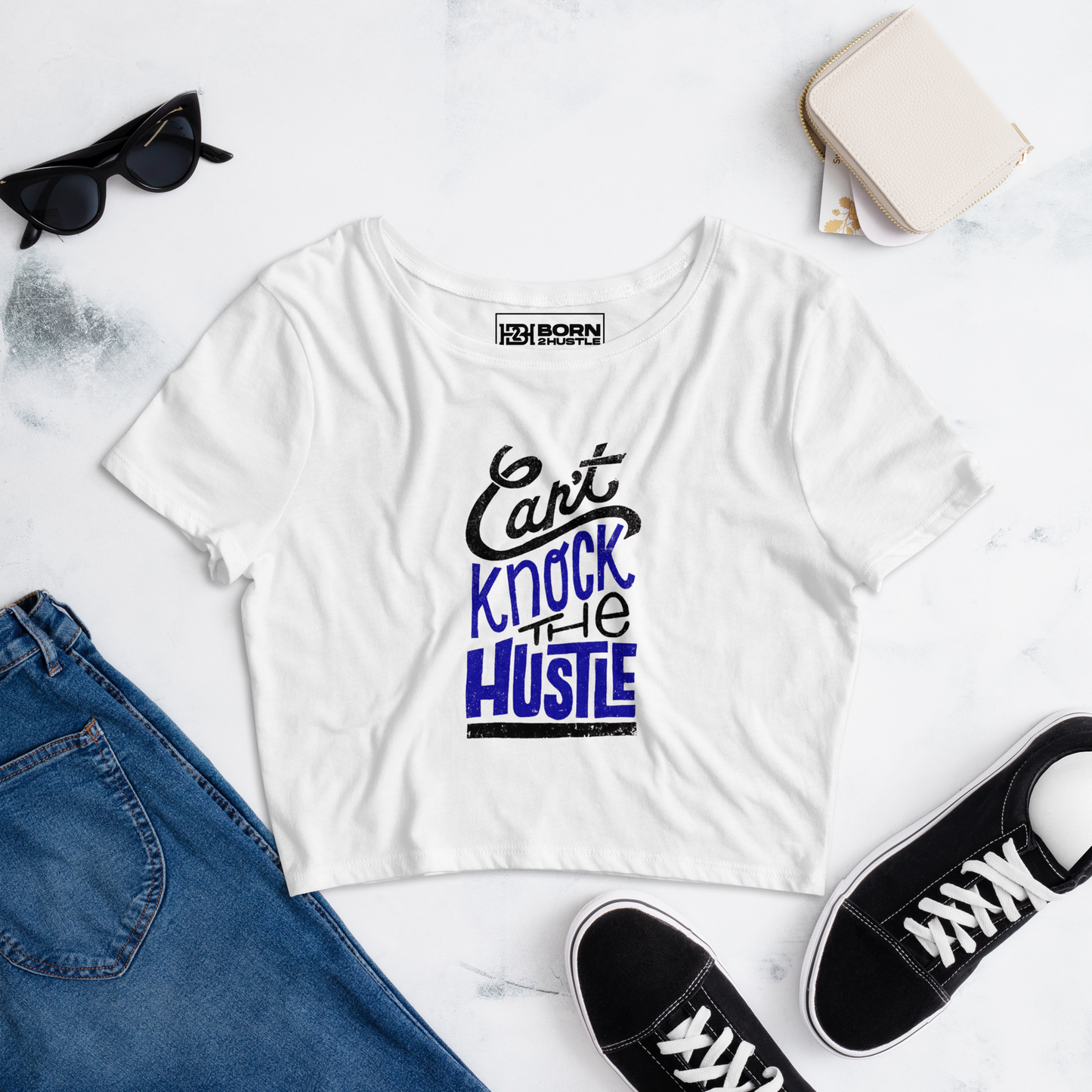 Women’s Can't Knock the Hustle Crop Tee