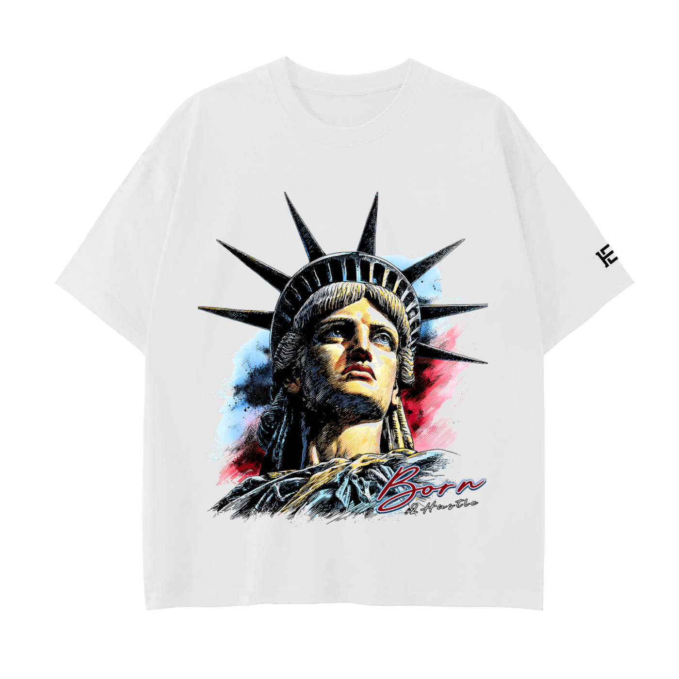 "Home of the Hustler" Premium cotton drop shoulder tee